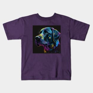 Black Labrador Retriever Kids T-Shirt